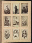 [Hawaii album, p. 9, portraits of Hawaiian women, men and a child]